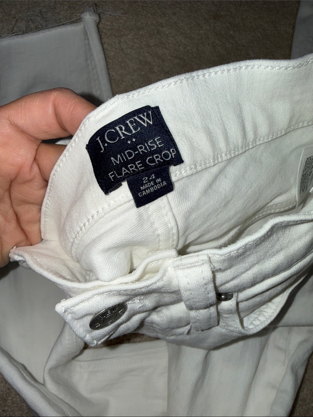 J.Crew Mid Rise Flare Crop - Picture 4 of 4